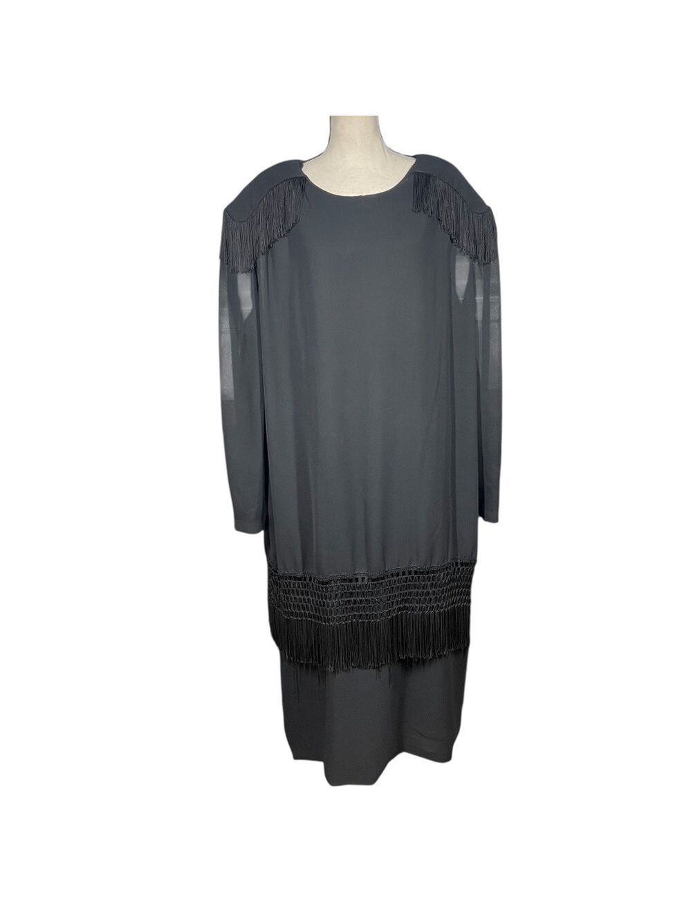 Mandaly Vintage Fringe Dress - Picture 1 of 5
